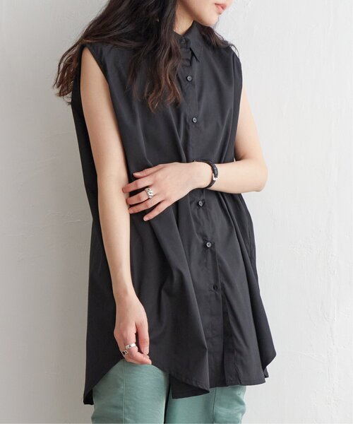 VENCEEXCHANGE(ヴァンスエクスチェンジ)の「マルチウェイショルダーカットシャツ(シャツ/ブラウス・レディース・ブラック/オフホワイト/イエロー・FREE)」の18枚目の写真