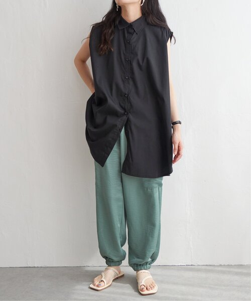 VENCEEXCHANGE(ヴァンスエクスチェンジ)の「マルチウェイショルダーカットシャツ(シャツ/ブラウス・レディース・ブラック/オフホワイト/イエロー・FREE)」の19枚目の写真