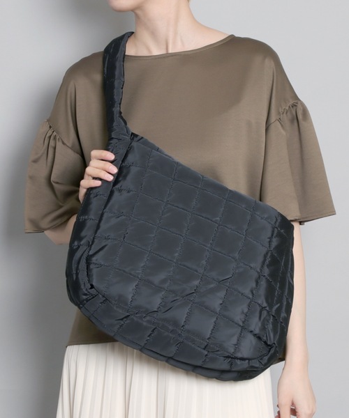 rinto（リント）の「【recomend selection/セレクト】キルティングショルダー 2（ショルダーバッグ・レディース・ブラウン/ブラック/ホワイト/ベージュ/グリーン・FREE）」の12枚目の写真
