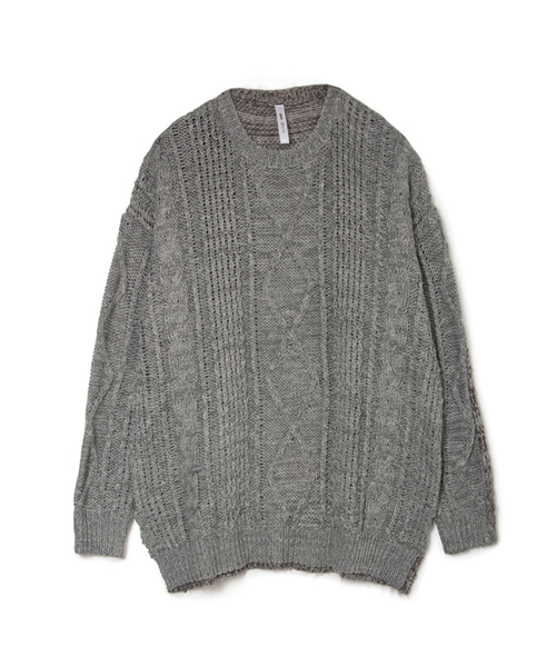 glamb（グラム）の「Calvin knit（ニット/セーター・メンズ・ブラック/グレー/ホワイト・2/1/4/3）」の3枚目の写真