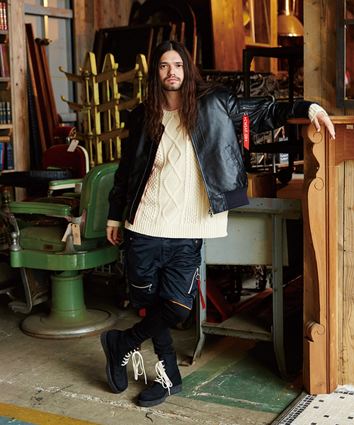 glamb（グラム）の「Calvin knit（ニット/セーター・メンズ・ブラック/グレー/ホワイト・2/1/4/3）」の12枚目の写真