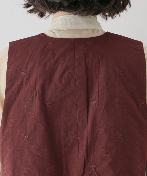 トップス crinkle crinkle crinkle fringe shortvest Spick & Span（スピックアンドスパン）の「【crinkle crinkle