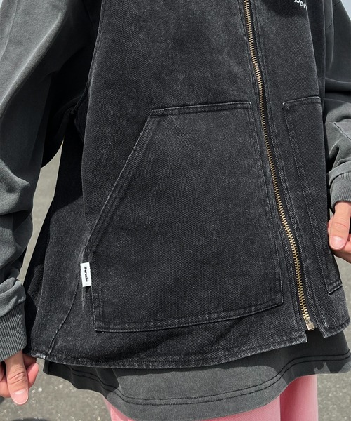 Perushu（ペルーシュ）の「ヴィンテージライクダックベスト（ベスト・メンズ・ライトブラウン/ブラック/ネイビー・MEDIUM/LARGE）」の17枚目の写真