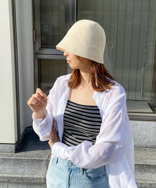 Chillfar（チルファー）の「チューリップベルハット（ハット・レディース・ベージュ/アイボリー/ブラック・FREE）」の5枚目の写真