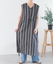 FORK&SPOON コットンドビーストライプワンピース