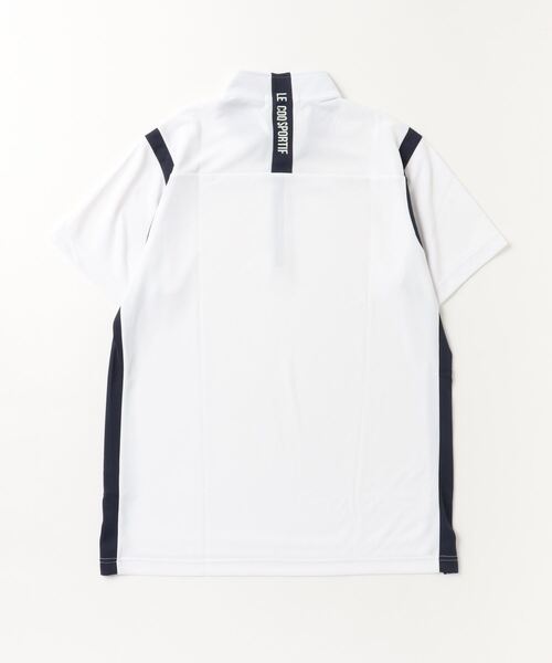 le coq sportif GOLF(ルコックスポルティフゴルフ)の「ハーフジップ半袖シャツ (吸汗速乾/UV CUT(UPF50+)(Tシャツ/カットソー・メンズ・オレンジ/ネイビー/グリーン/ホワイト・L/XL/M)」の21枚目の写真