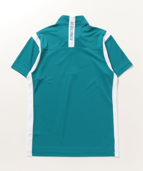 le coq sportif GOLF(ルコックスポルティフゴルフ)の「ハーフジップ半袖シャツ (吸汗速乾/UV CUT(UPF50+)(Tシャツ/カットソー・メンズ・オレンジ/ネイビー/グリーン/ホワイト・L/XL/M)」の22枚目の写真