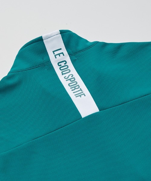 le coq sportif GOLF(ルコックスポルティフゴルフ)の「ハーフジップ半袖シャツ (吸汗速乾/UV CUT(UPF50+)(Tシャツ/カットソー・メンズ・オレンジ/ネイビー/グリーン/ホワイト・L/XL/M)」の6枚目の写真