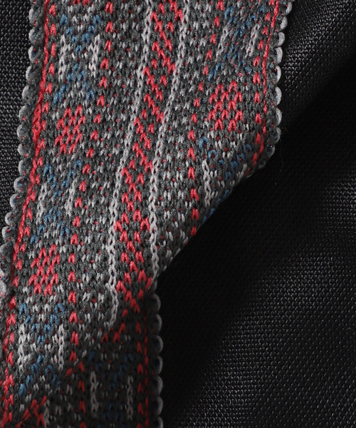 JOURNAL STANDARD（ジャーナルスタンダード）の「ネイティブパターン トラックTシャツ（Tシャツ/カットソー・メンズ・グレー/ブラック/パープル・MEDIUM/LARGE）」の9枚目の写真