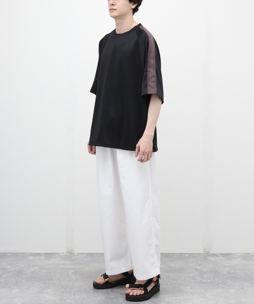 JOURNAL STANDARD（ジャーナルスタンダード）の「ネイティブパターン トラックTシャツ（Tシャツ/カットソー・メンズ・グレー/ブラック/パープル・MEDIUM/LARGE）」の15枚目の写真