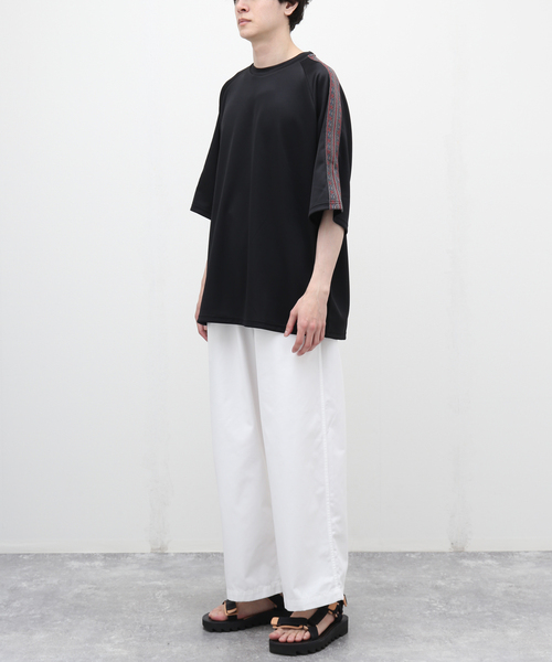 JOURNAL STANDARD（ジャーナルスタンダード）の「ネイティブパターン トラックTシャツ（Tシャツ/カットソー・メンズ・グレー/ブラック/パープル・MEDIUM/LARGE）」の16枚目の写真