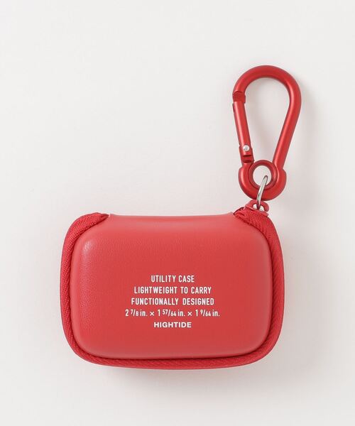 HIGHTIDE(ハイタイド)の「HIGHTIDE/ハイタイド Utility Case Mini/ユーティリティケース ミニ(ポーチ・レディース・ブラック/ベージュ/レッド/グリーン・ONE SIZE)」の4枚目の写真