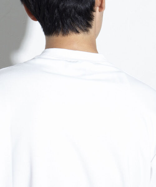 GLOSTER(グロスター)の「【GLOSTER/グロスター】クルーネック ジャケT 半袖Tシャツ(Tシャツ/カットソー・メンズ・チャコールグレー/オフホワイト/ネイビー・S/M/L)」の14枚目の写真