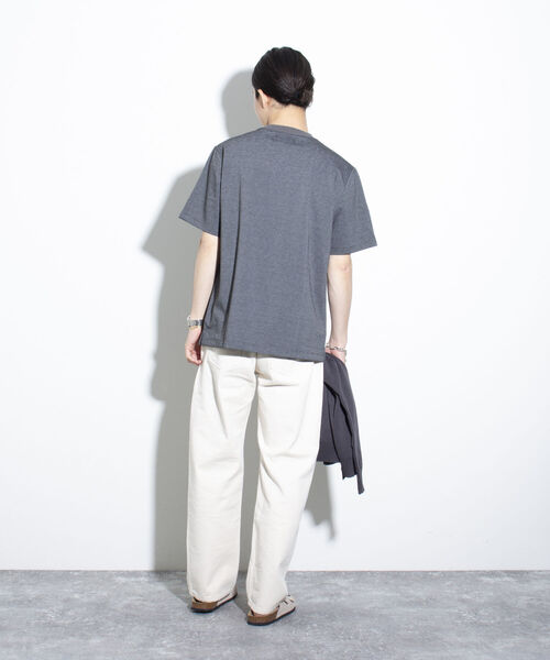 GLOSTER(グロスター)の「【GLOSTER/グロスター】クルーネック ジャケT 半袖Tシャツ(Tシャツ/カットソー・メンズ・チャコールグレー/オフホワイト/ネイビー・S/M/L)」の20枚目の写真