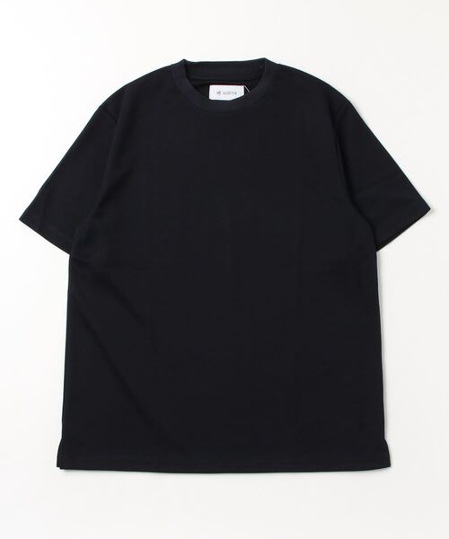 GLOSTER(グロスター)の「【GLOSTER/グロスター】クルーネック ジャケT 半袖Tシャツ(Tシャツ/カットソー・メンズ・チャコールグレー/オフホワイト/ネイビー・S/M/L)」の4枚目の写真