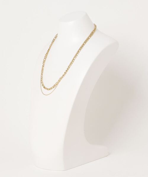 Nei nor（ネイナー）の「【Nei/nor】ネックレス 2tone NnNE-0039 G/S（ネックレス・レディース・シルバー/ゴールド・FREE）」の3枚目の写真