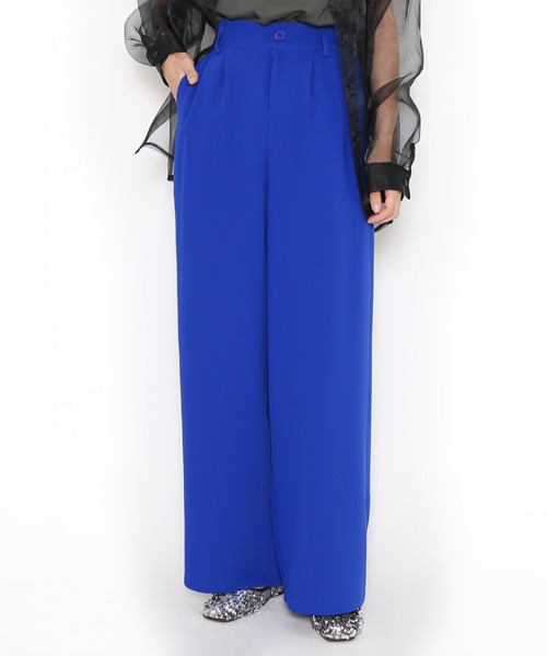 PUNYUS（プニュズ）の「2タックバギーパンツ（その他パンツ・レディース・パープル/レッド/ブラック/グリーン/ブルー/ブラウン/ピンク/ダークグリーン・2/4/3/1）」の5枚目の写真