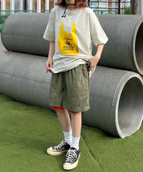 shesame(シーセム)の「グラフィックTシャツ(Tシャツ/カットソー・レディース・オートミール/カーキ/ブラック・フリー)」の4枚目の写真