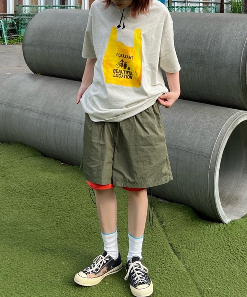 shesame(シーセム)の「グラフィックTシャツ(Tシャツ/カットソー・レディース・オートミール/カーキ/ブラック・フリー)」の6枚目の写真