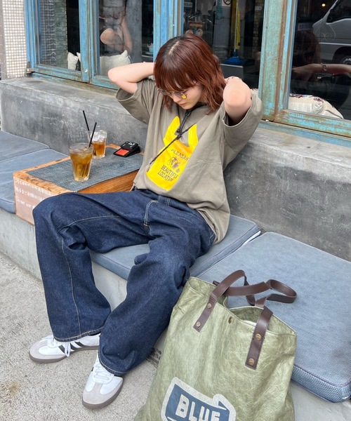 shesame(シーセム)の「グラフィックTシャツ(Tシャツ/カットソー・レディース・オートミール/カーキ/ブラック・フリー)」の7枚目の写真