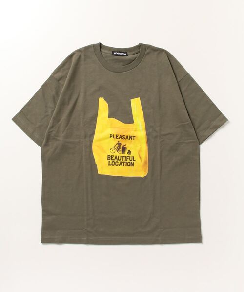 shesame(シーセム)の「グラフィックTシャツ(Tシャツ/カットソー・レディース・オートミール/カーキ/ブラック・フリー)」の14枚目の写真
