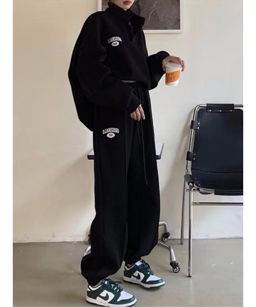 Chick（チック）の「スタンドネックスウェット セットアップ（スウェット・レディース・ブラック/グレー・M/L/XL）」の5枚目の写真