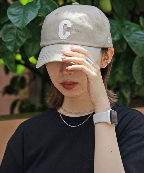 CONVERSE(コンバース)の「CONVERSE/コンバース CNML OC TWILL CAP キャップ(キャップ・メンズ・ベージュ/ネイビー/ブラック・FREE)」の14枚目の写真