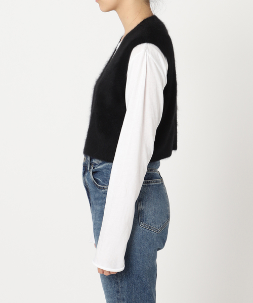 plage（プラージュ）の「Cashmere Mix Fur ベスト（ベスト