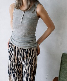 Flugge（フラッジー）の「henley neck rib tanktop/ヘンリーネックリブタンクトップ（タンクトップ）」