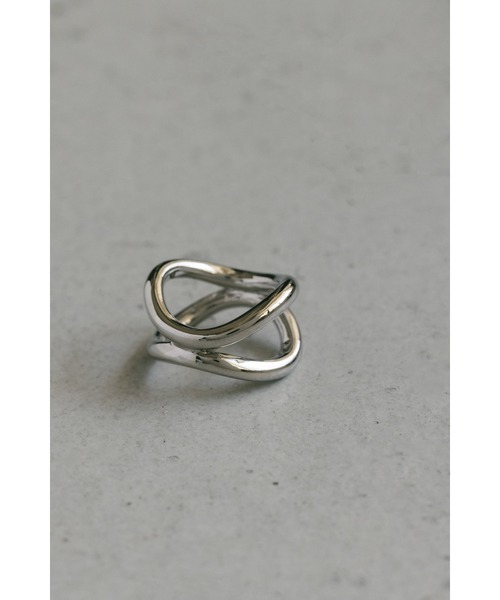STYLEMIXER（スタイルミキサー）の「ホールドダブルリング（リング・レディース・シルバー/ゴールド・FREE）」の2枚目の写真