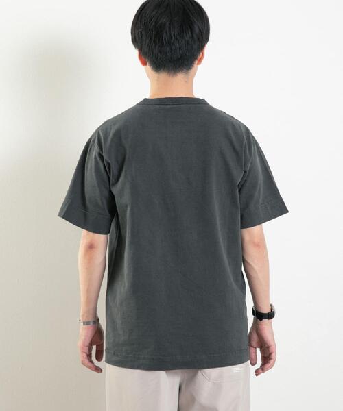 Healthknit(ヘルスニット)の「Healthknit MADE IN USA Henley-Neck T-shirts(Tシャツ/カットソー・メンズ・ホワイト/ダークグレー/ブラック/ブルー・MEDIUM/LARGE/X-LARGE)」の6枚目の写真