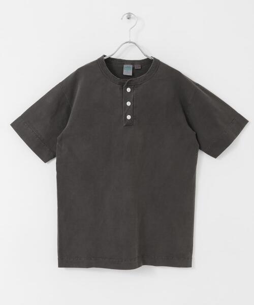 Healthknit(ヘルスニット)の「Healthknit MADE IN USA Henley-Neck T-shirts(Tシャツ/カットソー・メンズ・ホワイト/ダークグレー/ブラック/ブルー・MEDIUM/LARGE/X-LARGE)」の10枚目の写真