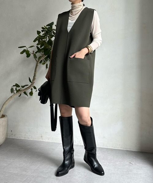 DouDou（ドゥドゥ）の「シアータートル（Tシャツ/カットソー・レディース・グリーン/オフホワイト/ブルー/ブラック/オレンジ/チャコールグレー・FREE）」の15枚目の写真