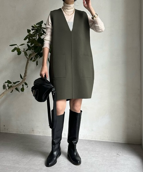 DouDou（ドゥドゥ）の「シアータートル（Tシャツ/カットソー・レディース・グリーン/オフホワイト/ブルー/ブラック/オレンジ/チャコールグレー・FREE）」の16枚目の写真