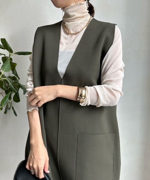 DouDou（ドゥドゥ）の「シアータートル（Tシャツ/カットソー・レディース・グリーン/オフホワイト/ブルー/ブラック/オレンジ/チャコールグレー・FREE）」の18枚目の写真