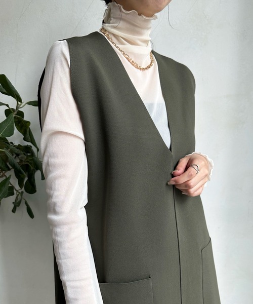 DouDou（ドゥドゥ）の「シアータートル（Tシャツ/カットソー・レディース・グリーン/オフホワイト/ブルー/ブラック/オレンジ/チャコールグレー・FREE）」の20枚目の写真