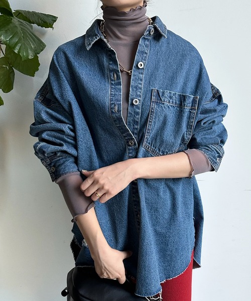 DouDou（ドゥドゥ）の「シアータートル（Tシャツ/カットソー・レディース・グリーン/オフホワイト/ブルー/ブラック/オレンジ/チャコールグレー・FREE）」の10枚目の写真