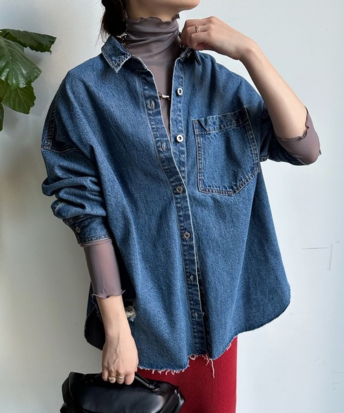 DouDou（ドゥドゥ）の「シアータートル（Tシャツ/カットソー・レディース・グリーン/オフホワイト/ブルー/ブラック/オレンジ/チャコールグレー・FREE）」の11枚目の写真