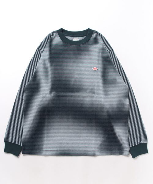 DANTON（ダントン）の「MEN'S STRIPE LONG SLEEVE T-SHIRT（Tシャツ/カットソー・メンズ・ブラック系その他/オレンジ系その他/グレー系その他/ブルー系その他/パープル系その他/グリーン系その他/ブルー系その他5/ベージュ系その他/ブラウン系その他・L/M/S/XXL/XL）」の20枚目の写真