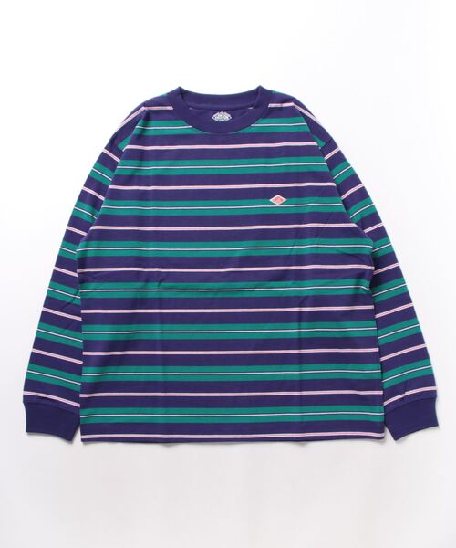 DANTON（ダントン）の「MEN'S STRIPE LONG SLEEVE T-SHIRT（Tシャツ/カットソー・メンズ・ブラック系その他/オレンジ系その他/グレー系その他/ブルー系その他/パープル系その他/グリーン系その他/ブルー系その他5/ベージュ系その他/ブラウン系その他・L/M/S/XXL/XL）」の21枚目の写真