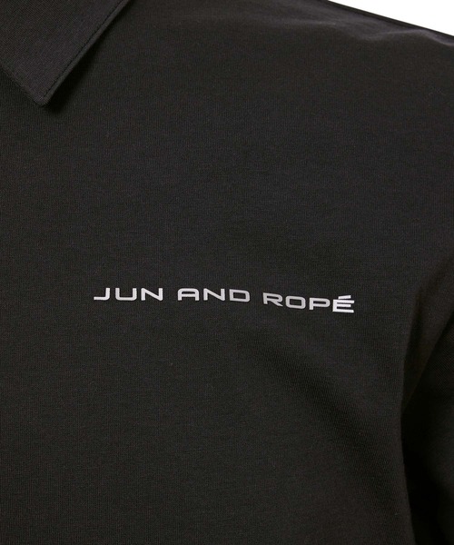 JUN&ROPE'(ジュンアンドロペ)の「リサイクル天竺半袖ポロシャツ(ポロシャツ・メンズ・ブラック/ブルー系その他2/ネイビー・M/L/XL)」の7枚目の写真