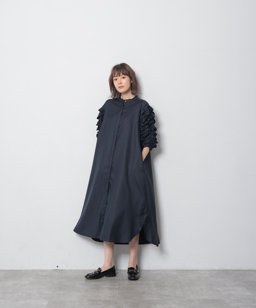 HERENCIA（ヘレンチア）の「フリルバルーン ハーフスリーブ ツイル