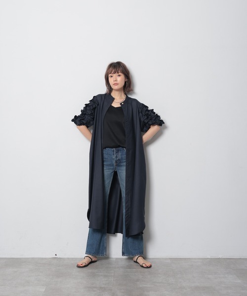 HERENCIA（ヘレンチア）の「フリルバルーン ハーフスリーブ ツイル