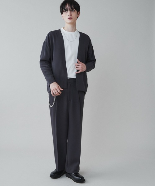 LUCY（ルーシー）の「LUCY/チェーン付きワイドスラックス（スラックス・メンズ・ダークグレー/パープル・MEDIUM/LARGE）」の3枚目の写真