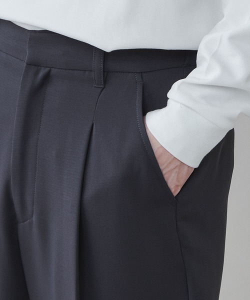 LUCY（ルーシー）の「LUCY/チェーン付きワイドスラックス（スラックス・メンズ・ダークグレー/パープル・MEDIUM/LARGE）」の5枚目の写真