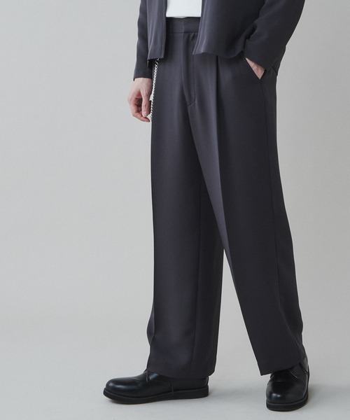 LUCY（ルーシー）の「LUCY/チェーン付きワイドスラックス（スラックス・メンズ・ダークグレー/パープル・MEDIUM/LARGE）」の10枚目の写真