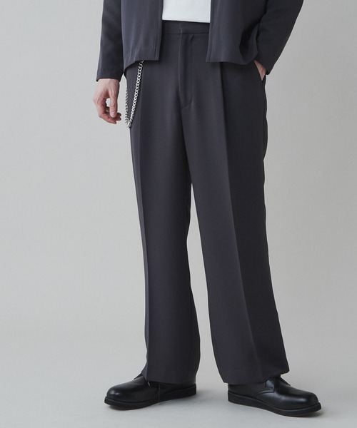 LUCY（ルーシー）の「LUCY/チェーン付きワイドスラックス（スラックス・メンズ・ダークグレー/パープル・MEDIUM/LARGE）」の9枚目の写真