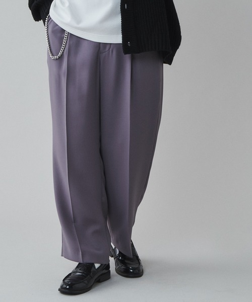 LUCY（ルーシー）の「LUCY/チェーン付きワイドスラックス（スラックス・メンズ・ダークグレー/パープル・MEDIUM/LARGE）」の13枚目の写真