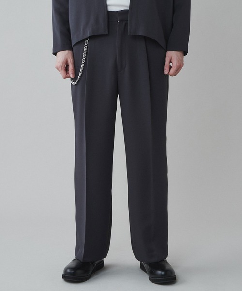 LUCY（ルーシー）の「LUCY/チェーン付きワイドスラックス（スラックス・メンズ・ダークグレー/パープル・MEDIUM/LARGE）」の14枚目の写真