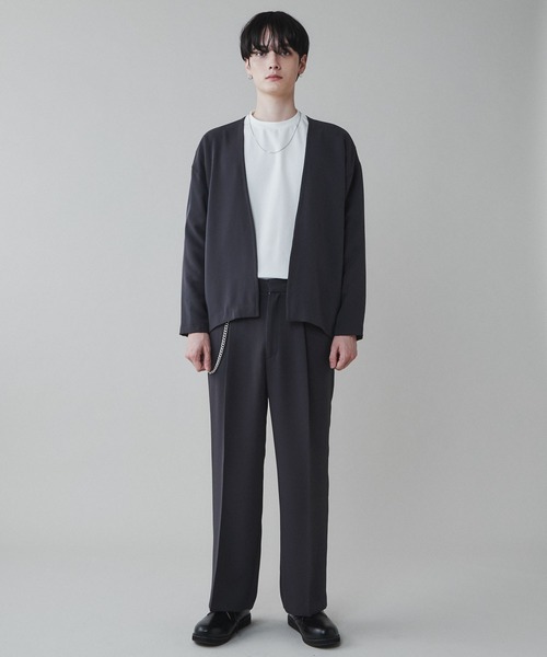 LUCY（ルーシー）の「LUCY/チェーン付きワイドスラックス（スラックス・メンズ・ダークグレー/パープル・MEDIUM/LARGE）」の15枚目の写真